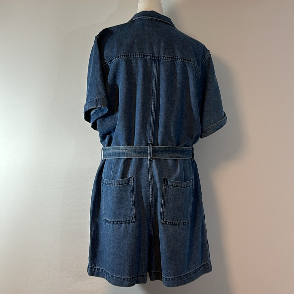 Rails Georgie Women’s Romper Size L In Blue Denim - image 3